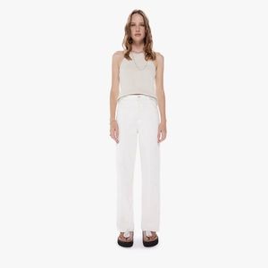 **EUC** MOTHER DENIM High Waisted Spinner Skimp Jeans (Cream Puff)